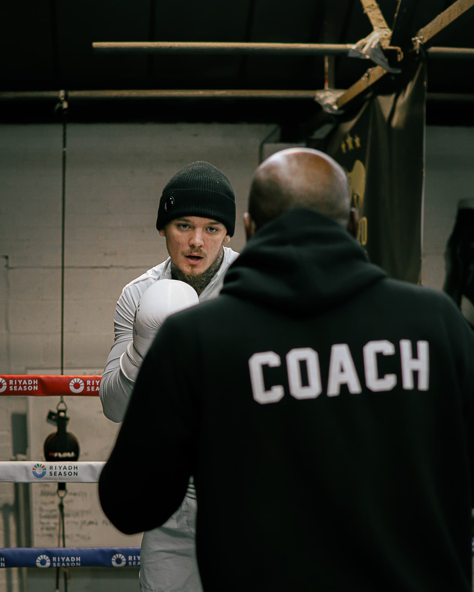 Boxer and coach